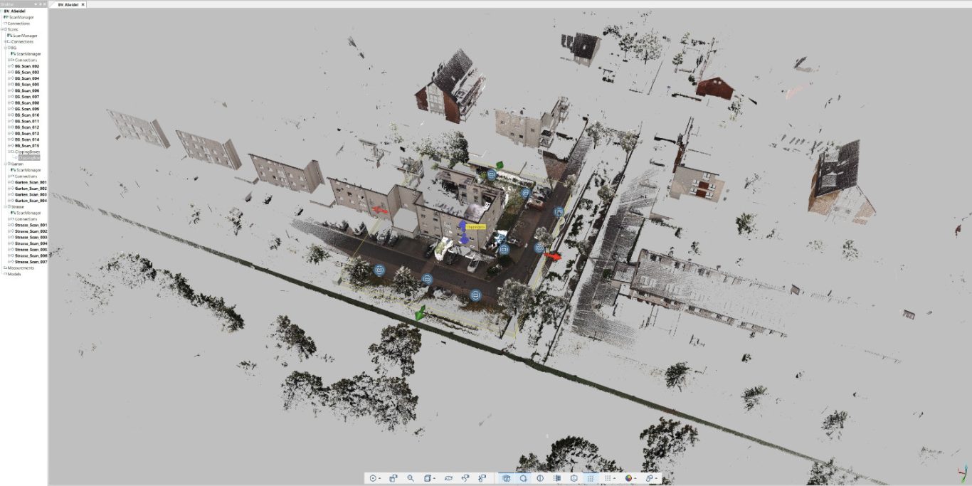 Registrierte Punktwolke