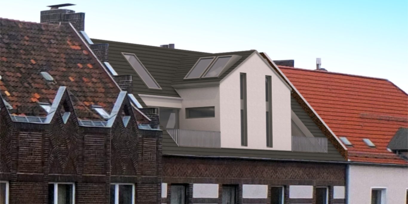 Entwurf Dachgeschoßerweiterung Architektur-Entwurf Stadtplanung