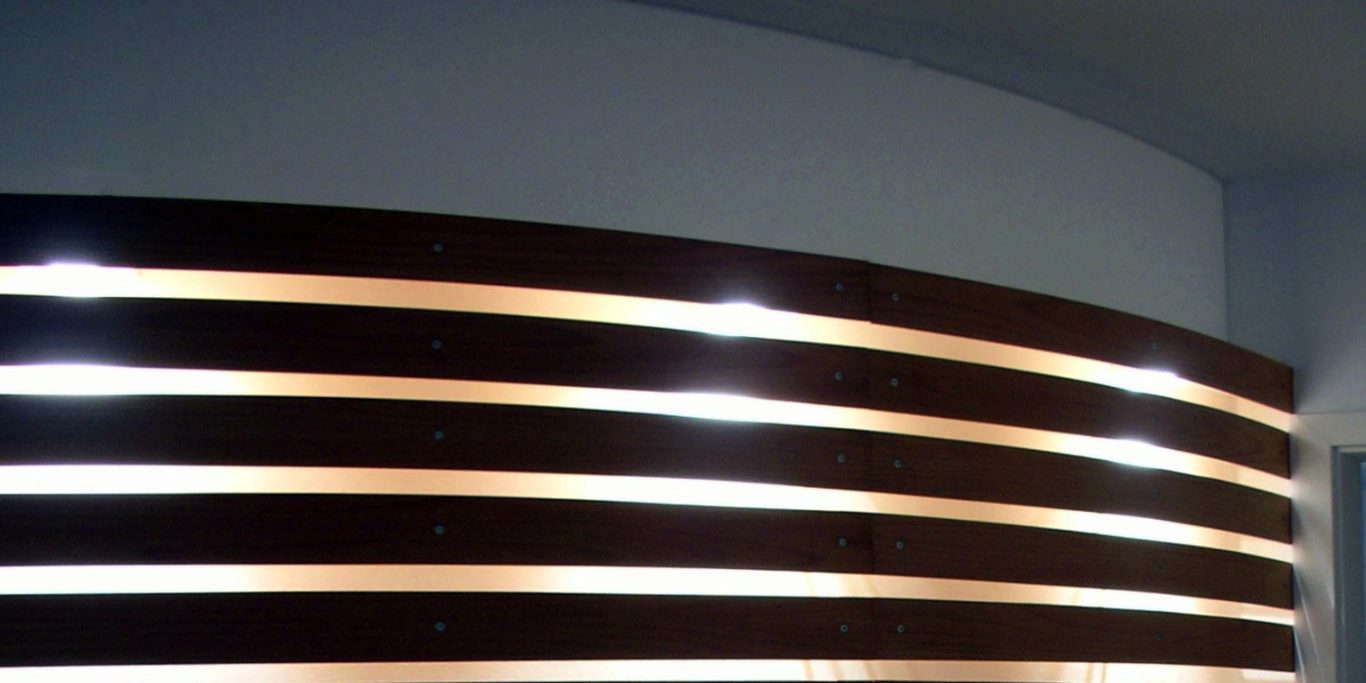 Badneubau Architektur-Detail einer Wandkonstruktion